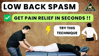 LOW BACK PAIN  RELIEF WITH THIS SIMPLE TECHNIQUE : LUMBAR SPINE TRACTION TECHNIQUE.