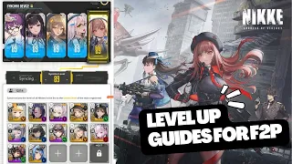 QUICK LEVEL UP GUIDE || GODDESS OF VICTORY: NIKKE