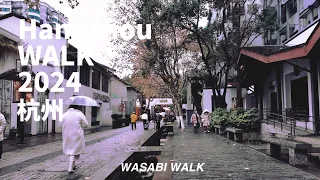 Hangzhou Walk | Cloudy Walk in Zhongshan Middle Road to Qinghefang Historic District中山中路到清河坊歷史街區2024