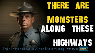 State Trooper VS Dogman #scary #creepy #bigfoot #paranormal #dogman #parnormal