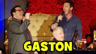 Luke Evans & Josh Gad Sing "GASTON" Live at Beauty and the Beast Press Conference