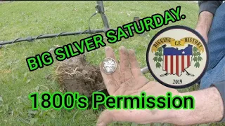 Big SILVERS Saturday!  Equinox 800 & Simplex.  Metal detecting Ohio. 1800's permission. 2 HALVES