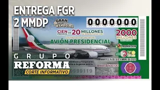 Entrega FGR a Gobierno 2 mmdp recuperados