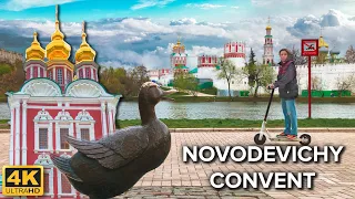 [4K] 🇷🇺 Moscow ⛪ Novodevichy Convent | UNESCO World Heritage Site | May 2022