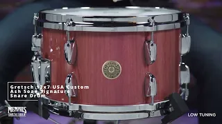 Great video from the Memphis Drum Shop demoing my Gretsch 12x7 PurpleHeart USACustom Signature Snare