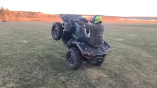 Wheelie practice Bruteforce 750 and Sportsman 850