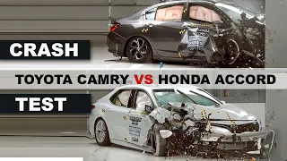 Crash Test Toyota Camry vs Honda Accord 2018 with top gear