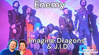 Imagine Dragons x J.I.D "Enemy"Office Music Video From The Series Arcane League of Legends Reaction!