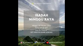 Ibadah Minggu Raya | Minggu, 30 Oktober 2022 - Pdt. Christ Pangkali