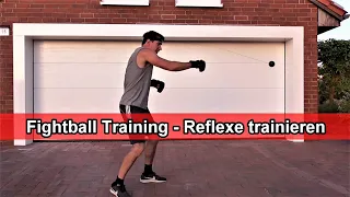 Fight Ball Boxtraining – Reflex Ball Training Fightball Anleitung Boxen Reflexe trainieren Tutorial