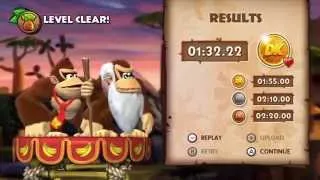 Donkey Kong Country: Tropical Freeze - Shiny Gold Medals in every Level