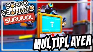 Exploring A Crafted World Of Bots And More | Scrap Mechanic Survival Multiplayer