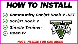 How to Install GTA 5 Car Mod requirement (Open IV, Script Hook V, Simple Trainer and more)