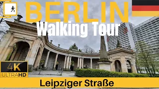 Berlin Germany【4K】Walking Tour | Walk  in Berlin Liepziger Straße | Berlin Shopping Street