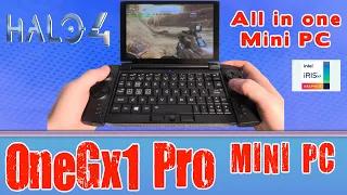 OneGX1 Pro Halo 4 on Handheld Mini PC Intel Core i7-1160G7 Intel Iris Xe OneMix 4