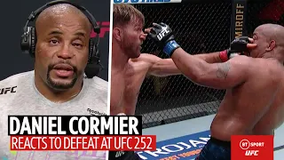 "I can't see out of my eye. It's black!" Daniel Cormier reacts losing to Stipe Miocic and eye poke