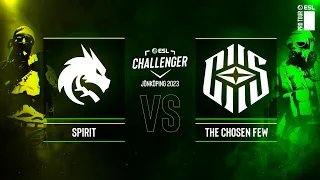 Spirit vs. The Chosen Few - Map 1 [Mirage] - ESL Challenger Jönköping 2023 CQ - Upper bracket - EU