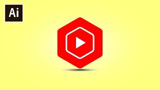 How to make Youtube Studio Logo Design in Adobe Illustrator