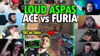 STREAMERS REAGINDO AO ACE DO ASPAS CONTRA A FURIA NOS PLAYOFFS