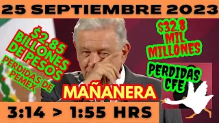 💩🐣👶 AMLITO | Mañanera *Lunes 25 de Septiembre 2023* | El gansito veloz 2:03 a 1:17.