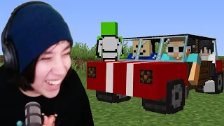 Minecraft, But We Are In A Car