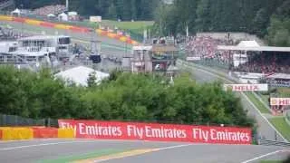 F1 Start Belgium GP (Spa) 2013 - Raidillon