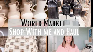 AESTHETIC AND INTENTIONAL HOME DECOR HAUL | WORLD MARKET SHOP WITH ME AND HAUL