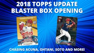 CHASING 2018 MLB STAR ROOKIES! 2018 Topps Update Blaster Box + Chrome Packs Opening