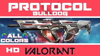 Protocol Bulldog VALORANT SKIN (ALL COLORS) | New Skins Showcase