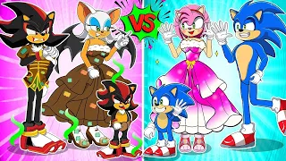 Rich Sonic Family Vs Poor Shadow Family  Very Sad Story But Happy Ending  Sonic Animati