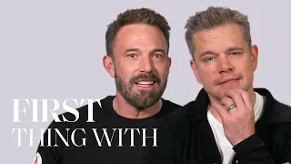 Matt Damon & Ben Affleck Reveal Their First Impressions of Each Other | First Thing With | ELLE