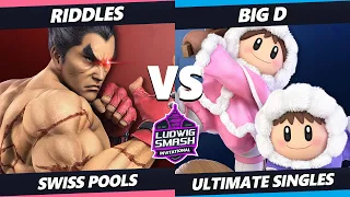 Ludwig Invitational - Riddles (Kazuya, Richter) Vs. Big D (Ice Climbers) SSBU Ultimate Tournament