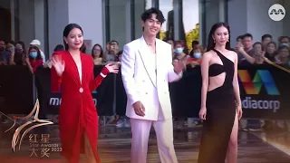 Arrival: Fang Rong 芳榕, Nick Teo 张奕恺, Bonnie Loo 罗美仪 | Star Awards 2023 Walk Of Fame