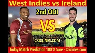 Live 2nd ODI Ireland vs West Indies Live Stream || West Indies vs Ireland 2nd odi live match