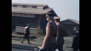 WWII, Deportation Kamp Westerbork in early 1943 in color! [AI enhanced & colorized]