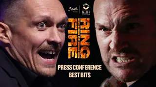 PRESSER BEST BITS 🎙️ Tyson Fury 🆚 Oleksandr Usyk Press Conference #RingOfFire #RiyadhSeason