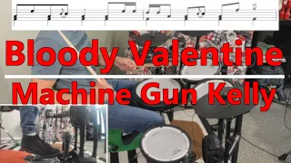 Bloody Valentine Drum Tutorial - Machine Gun Kelly