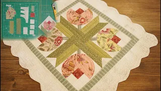 Spring sewing using curves. Patchwork tutorial.