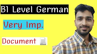 B1 level Document| Importance of B1 Level GERMAN certificate| By Aditya Sharma