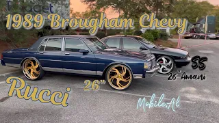 1989 Chevrolet Brougham Caprice on 26s & 1996 Impala ss on 26s