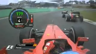 Alonso Start Brazil   Full Onboard Natural Sounds) + Double overtake   YouTube