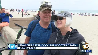 Man dies after scooter collision on Mission Beach Boardwalk