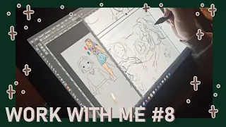 Work with me on my webtoon ! #8 No talking, no music, drawing sounds