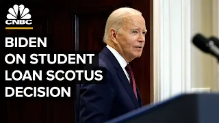 President Biden speaks after Supreme Court struck down student debt relief plan — 6/30/23