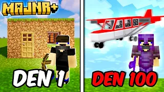 Přežil jsem 100 Minecraft DNÍ na MAJNR+