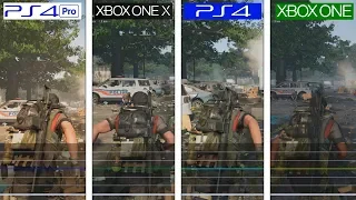 The Division 2 | Xbox One X vs PS4 Pro vs PS4 vs ONE | Framerate Test Beta