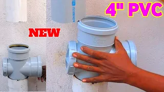 PVC 4"PIPE FITTING AND NEW UPDATE VIDEO.