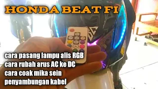 cara || pasang lampu alis RGB [Honda Beat fi]