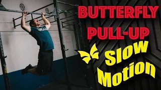 Butterfly Pull up Progression Slow Motion (Demo)