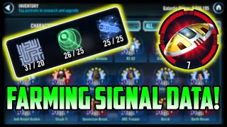 Best Way To Farm Signal Data. How to R7 in 1 Week! | SWGoH